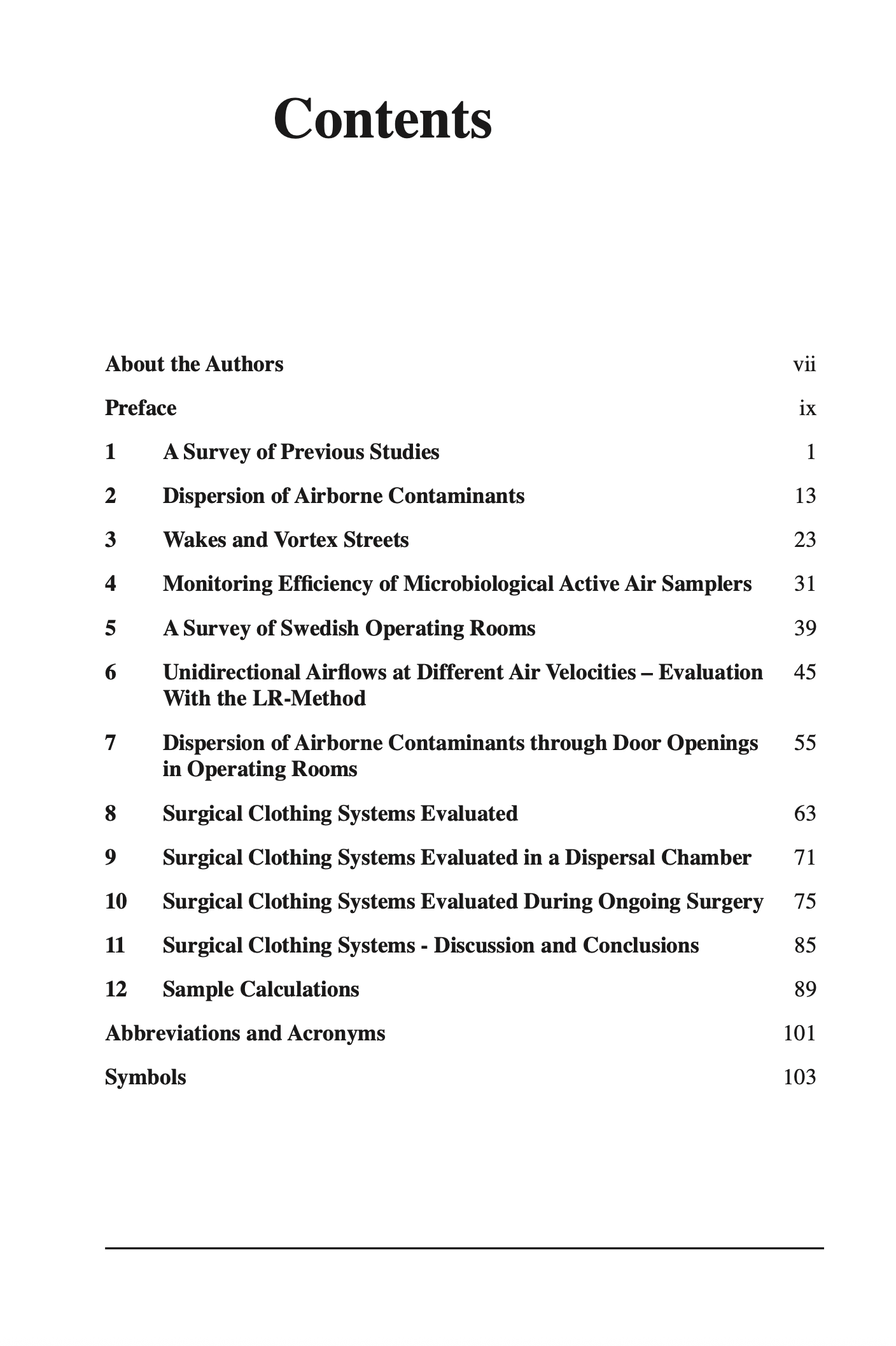 Contamination Control in Ultraclean Air Operating Rooms