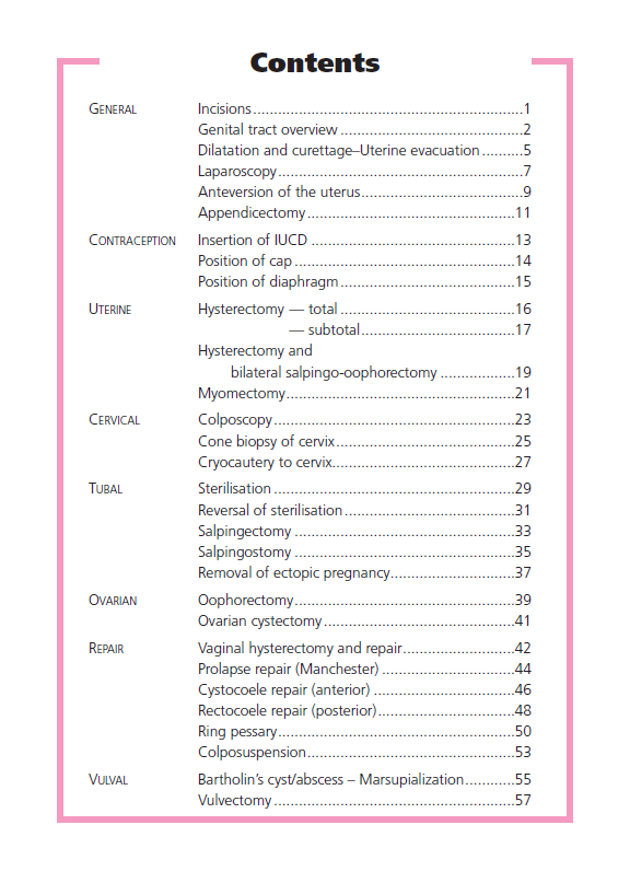 Guide to Gynaecological Surgery